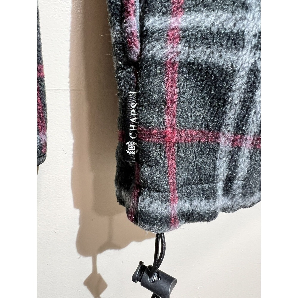 Chaps Men's 1/4 Snap Fleece Pullover Gray Size XL - Picture 3 of 7